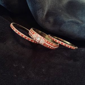 Red 3 Piece Bangle